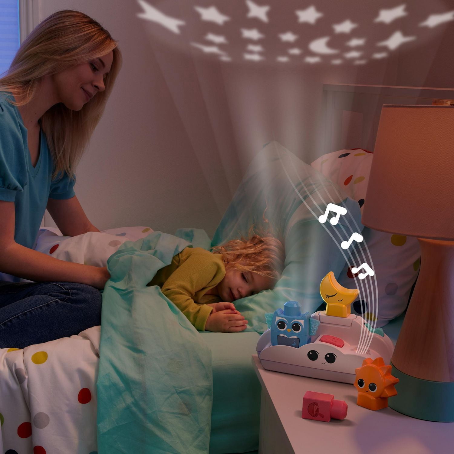 MEGA BLOKS Fisher-Price Veilleuse Doux Sommeil, 30 pièces