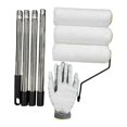 thumbnail image 2 of twisto 1 Piece Paint Roller Paint Roller Kit Extension Pole Frame Covers Wall Painting Application Brush Stainless Steel Lightweight Comprehensive Suitable for Home Kitchen Bathroom 4 Segments, 2 of 8