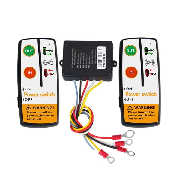 relayinert ABS Universal Electric Winch Switch Controller Wireless Remote Control For Off-Road ATV Trailer Boat 12V 24VWinch Remote Wireless Remote Control White