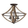 thumbnail image 1 of Quoizel SHR1716RK Shire 3 Light 17" Rustic Black Semi Flush Ceiling Indoor, 1 of 1