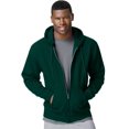 thumbnail image 1 of Hanes ComfortBlend EcoSmart Men`s Full Zip Hoodie, M, Deep Forest, 1 of 4