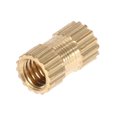 thumbnail image 2 of 50pcs M3 Cylindre en Laiton Moleté Rond Moulé Insert Écrous Encastrés (M3 * 5 * 4.2), 2 of 6