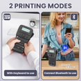 thumbnail image 4 of Industrial Label Maker Machine with Tape, Handheld Label Maker Waterproof-Labels, tooth Heat Shrink Labeler Rechargeable, Wire Cable Labeling Machine for Home Office Warehouse, 4 of 9