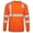 c002Orange, variant on LNWUY Men's Safety Shirt High Visibility Reflective Construction Work Shirts Workwear Long Sleeve Round Neck T-shirt Orange L