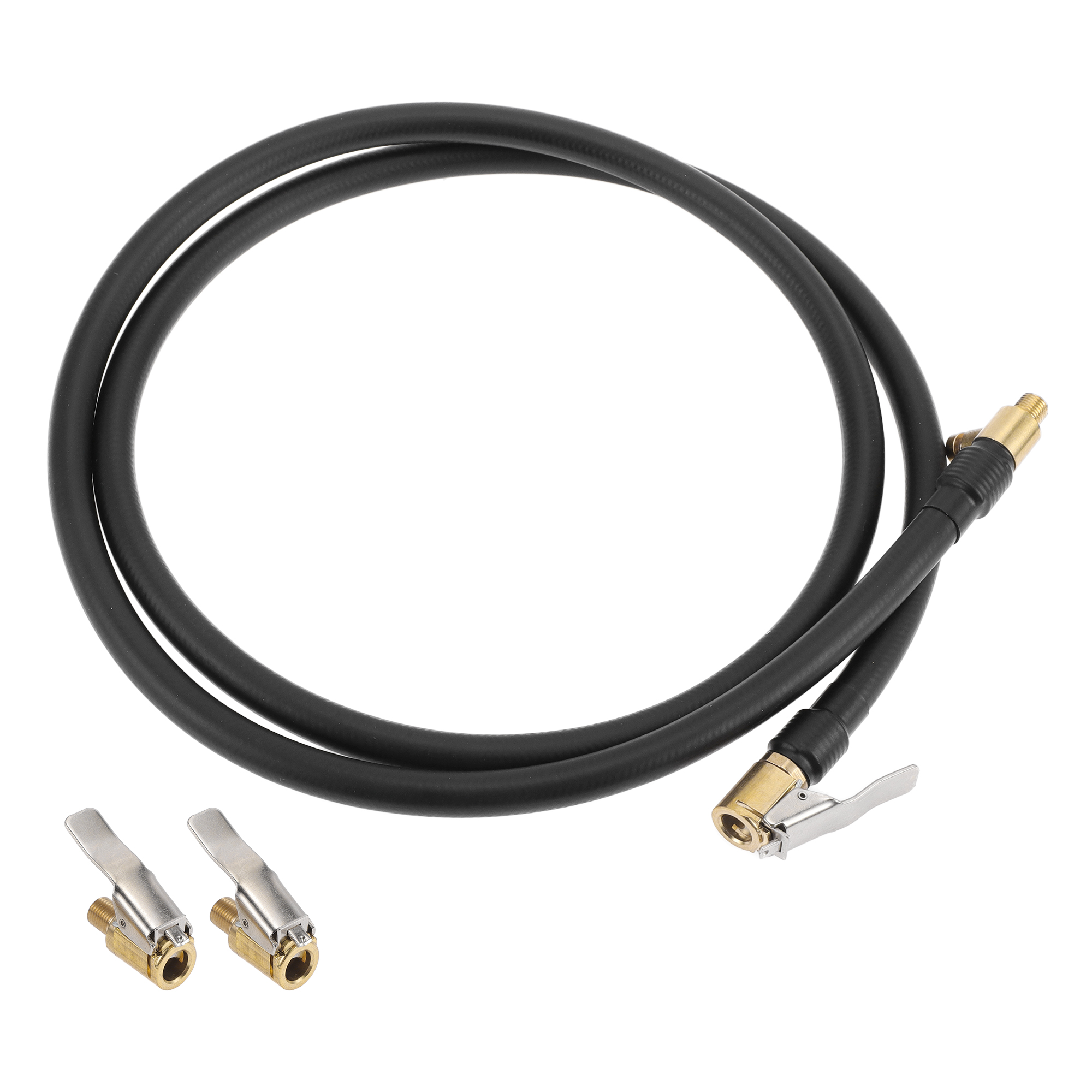 1 Set 51.18inch Tire Inflator Extension Tube Deflatable 0.305inx32TPI for Car Motorcycle Bicycle