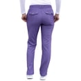 thumbnail image 2 of Adar Pro Heather Scrubs for Women - Slim Fit Tapered Scrub Pants - P4100H - Heather Grape - M, 2 of 7