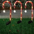 thumbnail image 1 of LSLJS Outdoor Scenes Decorations, Outdoor Christmas Decorations, Candy Bar Solar Cane Lamp, Outdoor Christmas Decorations, Courtyard, Party, Christmas Decorations 3 Pack, 1 of 2