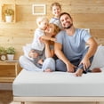 thumbnail image 2 of PiccoCasa Soft 100GSM King Striped Bed Fitted Sheets 16 Inch Deep Pocket Light Gray, 2 of 7