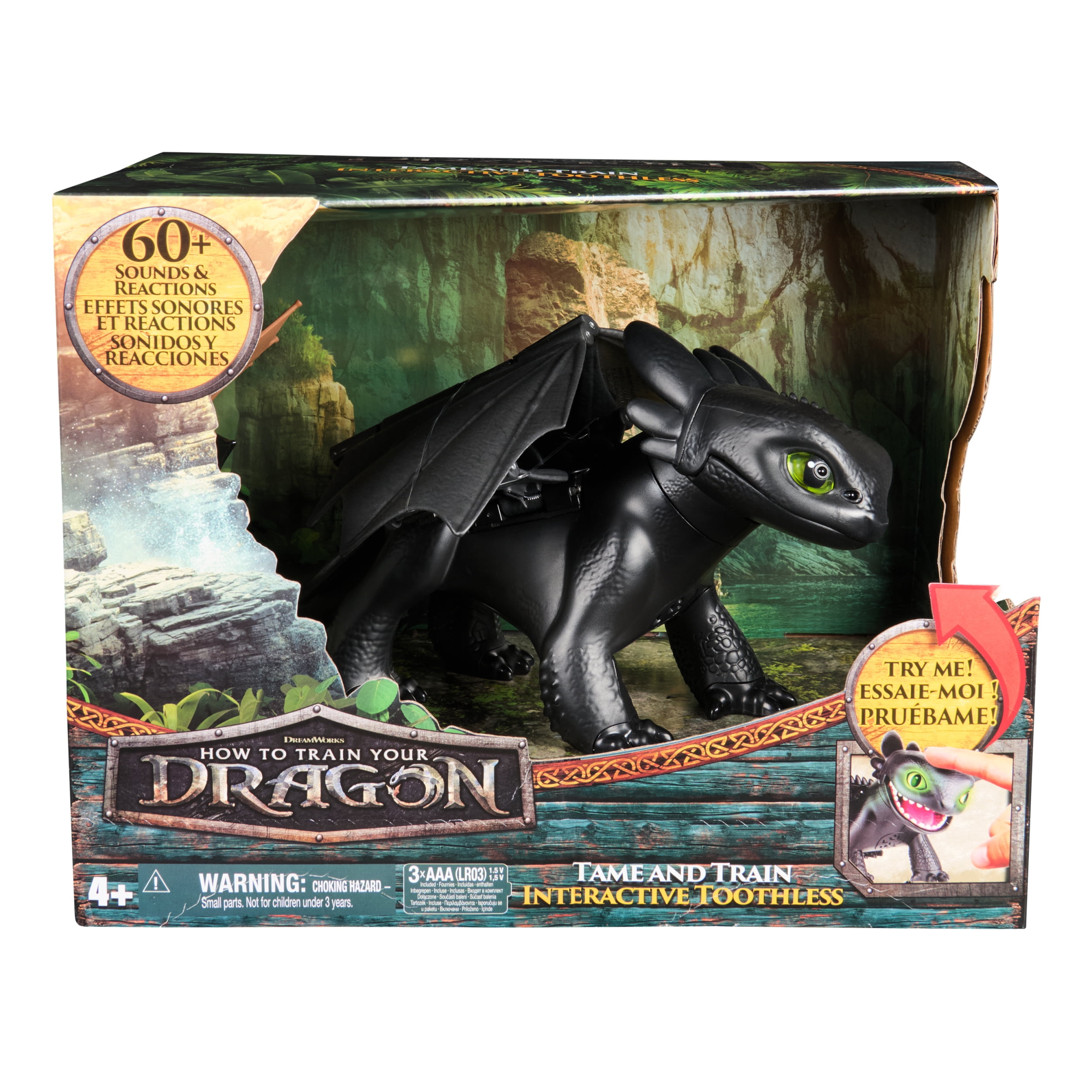 Dreamworks Mini Dragon Tempête Interactif – 9 Cm – 25 Sons – Pile Incluse – Dès 4 Ans