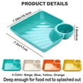 thumbnail image 2 of kjfeif Multi-Purpose Food Serving Trays, Dumpling Plates and Chip Dip Set with Sauce Divider, SushiPlate for Home Kitchen, Party, and Entertaining, 2 of 8