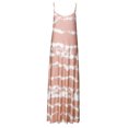 thumbnail image 2 of Daeful Robes Maxi Teinture sur Nœuds Longue Robe Sans Manches Robe d'Été Kaftan Ample Col en V Kaki 5TG, 2 of 6