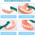 thumbnail image 3 of Walson Brosse pour Dentiers Durs de Qualité Supérieure Brosse à Dents Résistante à l'Usure Plastique Poils Multicouches Réutilisable Portable Brosses à Dents Double Face, 3 of 9