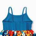 thumbnail image 4 of PatPat Family Matching Floral Panel T-Shirt and Ruched Drawstring Side Bodycon Strap Dress Sets, 4 of 5