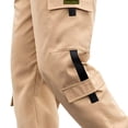 thumbnail image 3 of RXIRUCGD Men's Solid Color Pocket Work Pants Casual Leggings, Khaki, Size: S, 3 of 5