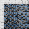 thumbnail image 2 of oneOone Georgette Viscose Blue Fabric Geometric Craft Projects Decor Fabric Printed By The Yard 42 Inch Wide, 2 of 5