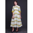 thumbnail image 4 of Bimba Robe Longue Décontractée d'Été Sans Manches à Fente avant Imprimée Teinture sur Nœuds pour Femmes - Medium, 4 of 5