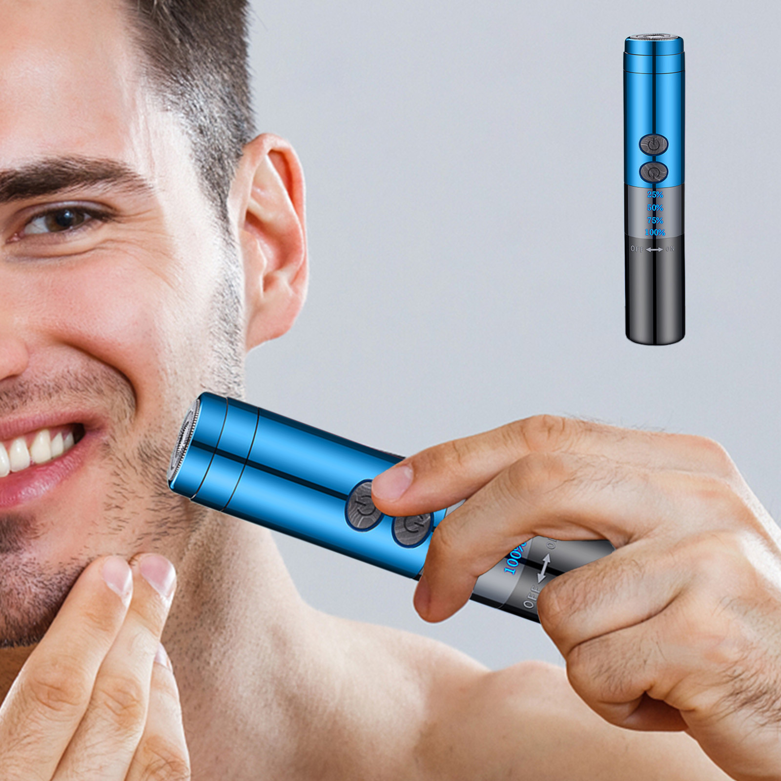 Electric Razor for Men,Men's Electric Shaver Portable With Rechargeable Lighter Shaver Travel Gift Box ForMen Father's Day Gift