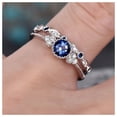 thumbnail image 4 of EGNMCR Rings Ladies' New Couple Zircon, Micro Diamond And 1PC Has Two Rings, Which Can Be Worn In Combination Women's ring, 4 of 5