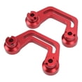 thumbnail image 2 of Hood Light Mounts, Anodized Windshield Light Bracket Aluminium Alloy Insulated Scratch Proof Thermal Resistant Pair With Sliding Rail For Car Red, 2 of 8