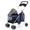 thumbnail image 1 of Poussette pour Chien, Poussette pour Animaux à 4 Roues Pliable Poussette Portable pour Chat Chiot Poussette de Jogging avec Multiples Facettes pour Chiot Chats Rats Lapins Sorties, 1 of 8