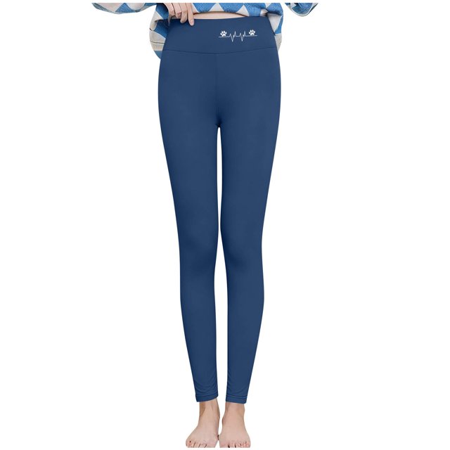 Womens Fleece Pants, Lamb Wool Leggings with Fleece Lining