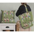 thumbnail image 5 of Soimoi Green polyester Crepe Fabric Mirror Theme Human Figure Print Fabric by Yard 42 Inch Wide, 5 of 5