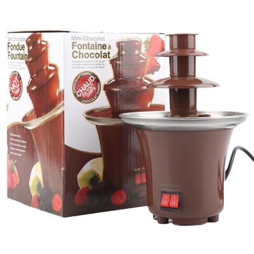 HFINGAQEX 3 Layer Household Chocolate Fountain, Chocolate Melt Fondue, Chocolate Lava Machine for Melting Chocolate, Chocolate Tower, Household Triple Chocolate Fountain Q5Y4