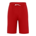 thumbnail image 3 of Plebaso Mens Shorts Summer Beach Shorts with Drawstring Solid Color Lightweight Vacation Pocket Shorts, 3 of 6