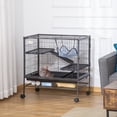 thumbnail image 2 of PawHut Small Animal Cage with Hammock, 3-Tier Ferret Cage Removable Tray, 2 of 8