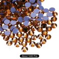 thumbnail image 3 of Uxcell Hotfix Rhinestones Flatback Crystal Glass Gems for Craft Clothes DIY Decoration Golden 4.8mm, 3 of 5
