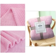 RKSTN Weighted Blanket Sofa Couch Flannel Blankets - Soft Warm Plaid Fleece Bed Blanket Large Mesh Flannel Blankets Thick Breathable Waterproof Blanket