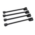 thumbnail image 1 of Foldable Table Legs, 4PCS Foldable Table Legs Silicone Iron Heavy Duty Foldable Metal Furniture Legs for Coffee Table Camping Table Black, 1 of 7