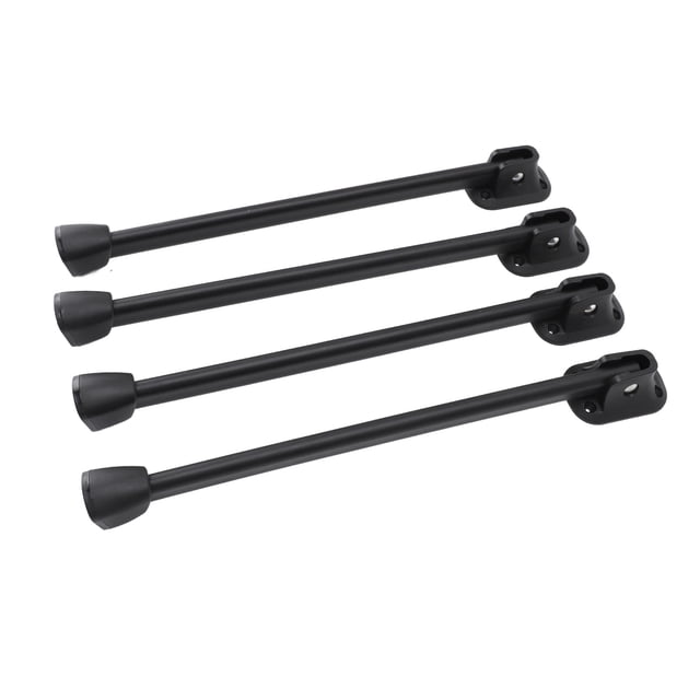 Foldable Table Legs, 4PCS Foldable Table Legs Silicone Iron Heavy Duty Foldable Metal Furniture Legs for Coffee Table Camping Table Black