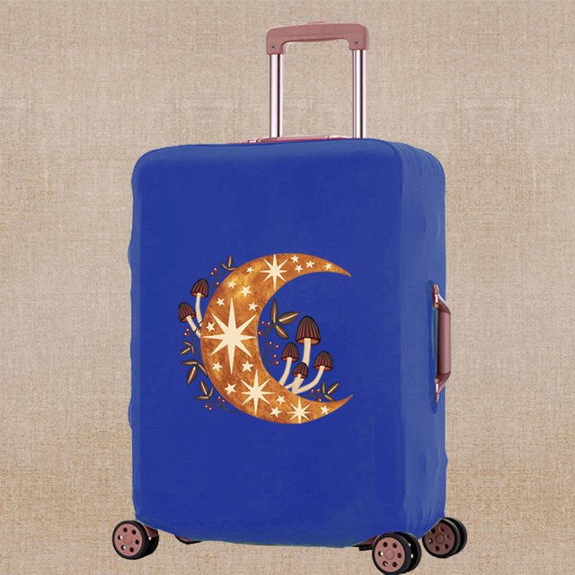 2023 Luggage Cover Scratch Resistant Travel Accessory Covers Apply To 18-32 Inch Mushroom Print Suitcase Trolley Protective Case 8Mushroom021 S (18-21inch)