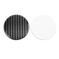 thumbnail image 3 of Unique Bargains Carbon Fiber Style Car Emblem Wheel Rim Center Hub Cap Sticker Clear Resin 4pcs, 3 of 4