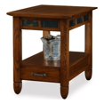 thumbnail image 1 of Leick Furniture Slatestone Table d'Appoint de Rangement en Bois, Fini Chêne Rustique, 1 of 5