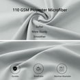 thumbnail image 4 of REGALWOVEN Brushed Microfiber Pillowcase Body Pillow Pillowcase, King Light Grey, 4 of 9