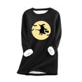 thumbnail image 2 of Chandail d'Halloween pour Femme, Mode Décontractée, Manches Longues, Blouses et Chemises à Col Rond, Chandail à Col Rond pour Femme en Liquidation, 2 of 3