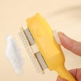 thumbnail image 4 of Pet Grooming Bear Design Deshedding Comb for Cats and Dogs - Push Button Hair Remover with Rounded Teeth for Detangling and Gentle Deshedding Suitable for Indoor & Outdoor Care, 4 of 4