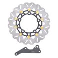 thumbnail image 2 of Motorcycle Front Brake Disc Rotor, Front Wheel Brake Disc Rotor, Stainless Steel, Aluminum Alloy, Fits Replacement for Pcx125, Pcx150, Pcx160 with Improved Design, Enhanced, 2 of 7