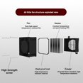 thumbnail image 2 of Insulated 220V PTC Fan Heater Constant Temperature Electric Heater Space Heating Incubator 200w, 2 of 8