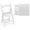 thumbnail image 1 of Costway 16 Pack Resin Folding Chairs with Padded Seat All-Weather Resin Frame Patio, 1 of 7