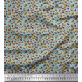 thumbnail image 1 of Soimoi Polyester Crepe Fabric Coke & Burger Food Fabric Prints by Yard 42 Inch Wide, 1 of 3