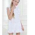 thumbnail image 4 of RXIRUCGD 2025 Vêtements d'Été pour Enfants Robe d'Été Unie Fine avec Volants Sans Manches Col Rond pour Enfants, 4 of 5
