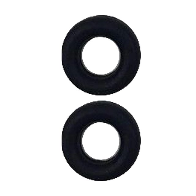 2 Pcs Pinces d'Oreille Rondes pour Lunettes de Sport Lunettes de Soleil Enfants Adultes Noir