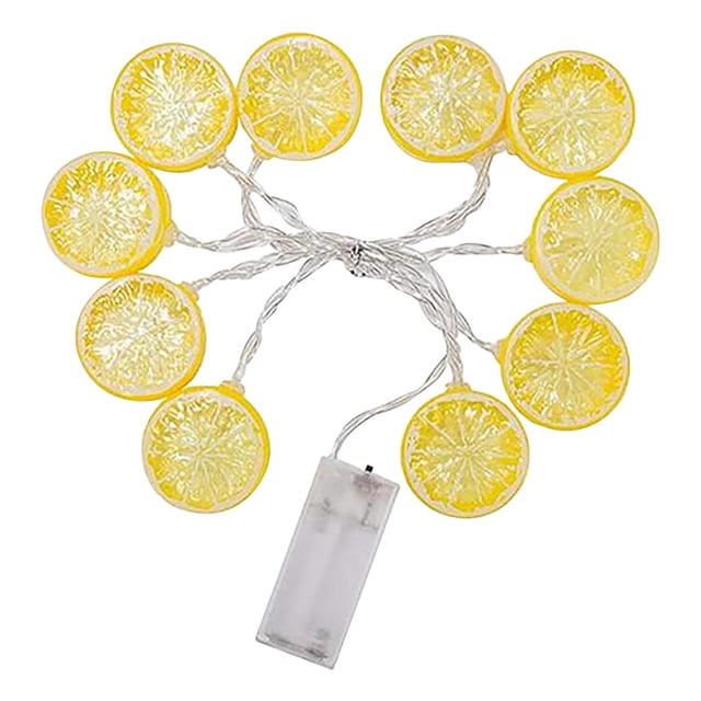 Fridja Clearance Battery-powered Lemon LED Decorative Light String 1.5 Meters Long 10 String Ligh
