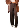 thumbnail image 1 of goowrom Female Jeans, Solid Color High Waist Trousers Close-Fitting Pants, 1 of 10