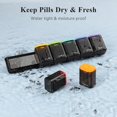 thumbnail image 4 of Weekly Pill Organizer Magnetic Removable Pill Box Day Time a Day Large Pill Case Travel Week Once Daily Medication Dispenser Medicine Container Holder for Supplement Vitamin Blac, 4 of 6