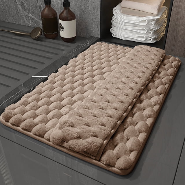 SROBPTY Bath Mat, Bathroom Rugs Bath Mat for Back Of Foot Rubbing Thick Soft and Non-Slip Full Wrap Bath Mats Water Absorbent and Washable Bath Rug for Bathroom Shower