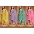 thumbnail image 5 of Custom Made Haldi And Mehndi Ceremony Wear Straight Kurti With Pant, 5 of 5